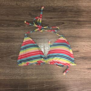 Rainbow string bikini top!